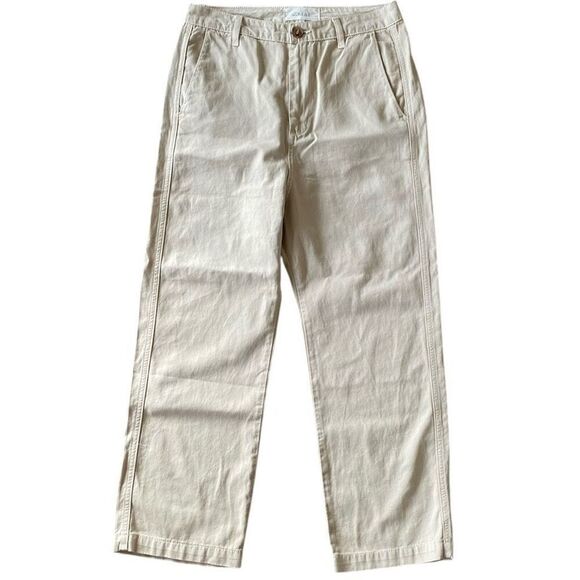 The Great. Ranger Chino Khaki Tan High Rise 100% Cotton Pants NWT Size 27 - Picture 3 of 8